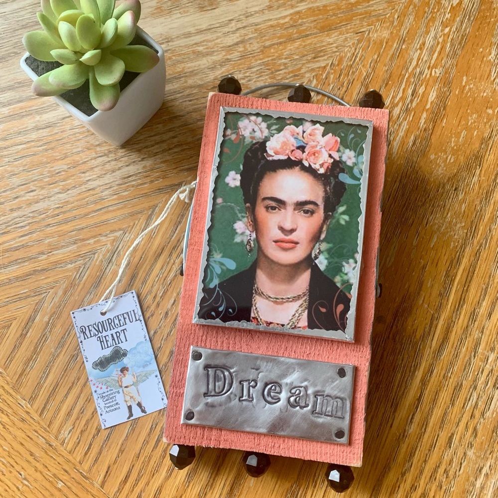 Frida Kahlo hand sculpted frame